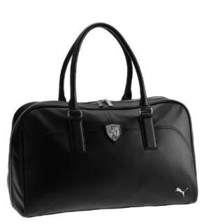 New! Puma FERRARI Logo Weekender Bag Black Duffel Backpack Airline 