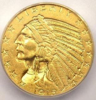 1915 S Indian Gold Half Eagle   ICG MS61   RARE BU Uncirculated Coin!