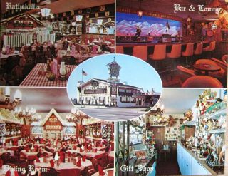 Alpine Village Inn LAS VEGAS German restaurant Postcard OKTOBERFEST 