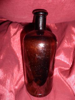   1930s)~1 Pint Brown CLOROX (brand) Glass Bottle w/Lip Type Spout~VGC