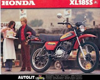 1979 Honda 185 XL185 Motorcycle Sales Brochure