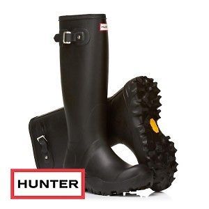 Hunter Original Tall Mens Snow Boots   Black