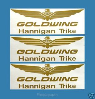 Helmet Decals For Honda Goldwing Hannigan Trike Rider
