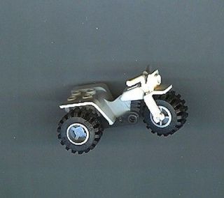 Used Lego White ATV Tricycle 3 Wheeler Bike 3 Wheel Motorcycle