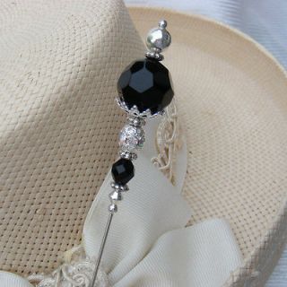 crystal hat pins