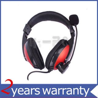 SM 770mv Headphone Headset Microphone With Red For PC Laptop/Notebook 
