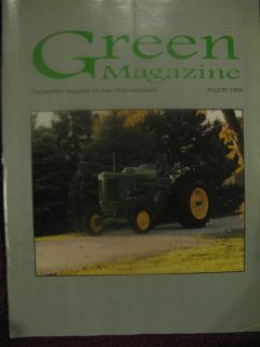 Green Magazine Aug 99 John Deere GP A 60 Tractor Corn Picker