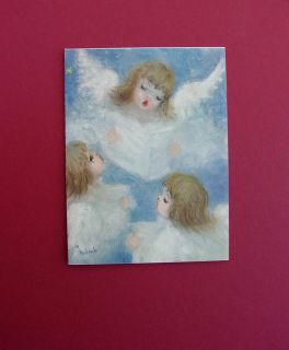   JEFFE HULDAH CHRISTMAS GREETING CARD ~ HALLMARK ~ SINGING ANGELS