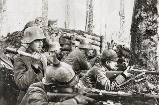   German Storm Troops Trench Soldiers Steel Helmet Stalhelm Grenade WW1