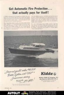1958 Bay Head Skiff Boat & Kidde Ad Interlake Sailboat