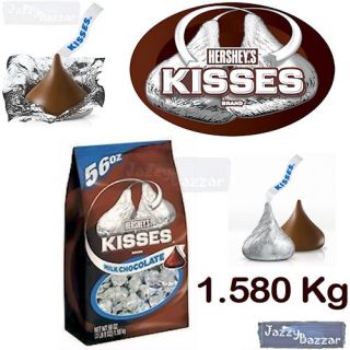 Hersheys KISSES Milk Chocolate 1.58kg Bag Bulk Hersheys Kiss USA Gift