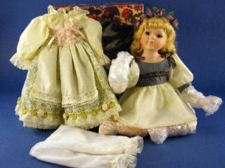 Gustave Wolff Porcelain Doll Morgan with Extra Dress