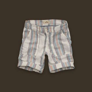NWT Hollister HCO Bettys Stripe Linen Boy Shorts 5 7 11