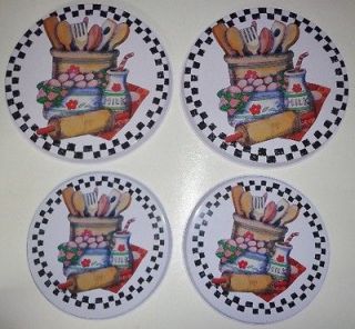 PIECE COUNTRY KITCHEN STOVE TOP BURNER COVERS