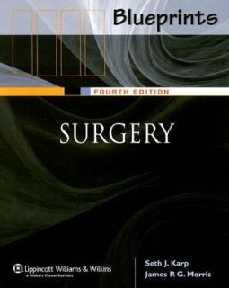 Blueprints Surgery by Seth J. Karp and James P. G. Morris 2006 