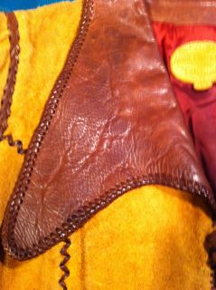 SUPER RARE 1960`S HAND CRAFTED NORTH BEACH LEATHER ROCKSTAR HIPPY 