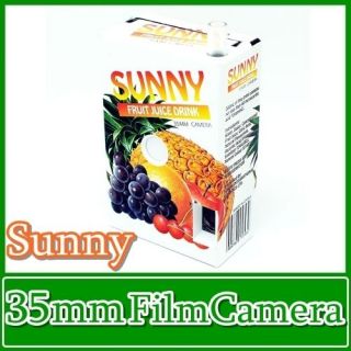 So Cute SUNNY Fruit Juice Drink Box 35mm Film Lomo Toy Camera BRAND 
