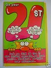 21st Birthday Card   On Your 21st (Funny/Joke) BigT