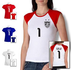 Hope Solo Women T Shirt Jersey USA National team women soccer london 