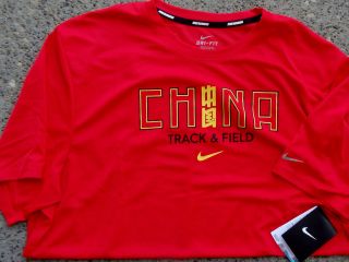 NWT Nike Dri Fit CHINA Track & Field London mens Olympics 2012 running 