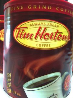 TIM HORTONS Coffee.Fine Grind 39oz can