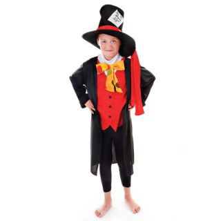  HATTER fancy Dress costume Childs Boys Alice in Wonderland Book Day