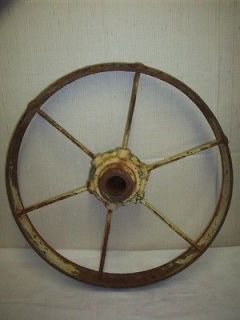 Antique John Deere Steel Cast Iron Implement Wagon Wheel # JD 2816 16 