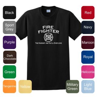 Fire Fighters Hardest Job Youll Ever Love T Shirt Rescue Tank 