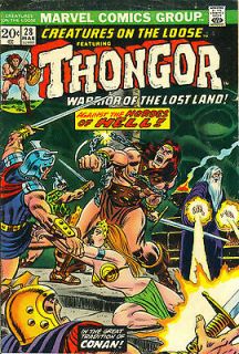  on the Loose #28 20¢ Marvel Comics, John Romita Thongor cover 1974