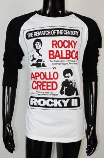   Creed Rocky II Hollywood Sylvester Stallone T Shirt 2Tones S,M,L