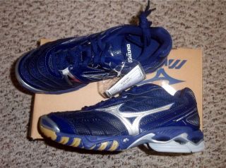   Wave Lightning RX Womens Volleyball Shoes NIB Navy/Silver Size 7.5