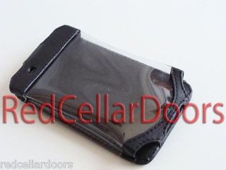 INIT BLACK LEATHER CASE IPOD ITOUCH TOUCH  PLAYER SLEEVE SCREEN 