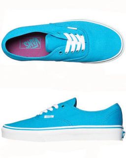 Vans AUTHENTIC (Hawaiian Ocean) Blue Womens Skate Shoe Size 8.5