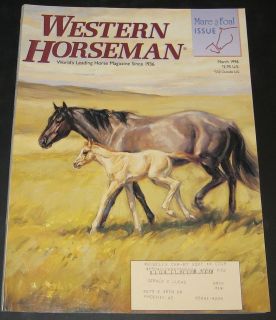 Western Horseman March 1996 Vel Miller cover