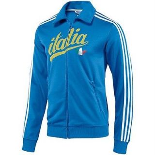 Adidas Originals Italy Italia Track Top Jacket 2XL BLUE Italian Soccer