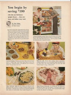 1954 good housekeeping ad kelvinator upright freezer one day shipping