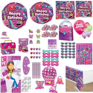 GLITZY GIRL Power Birthday Party Supplies ~ Pick 1 or Many to Create 