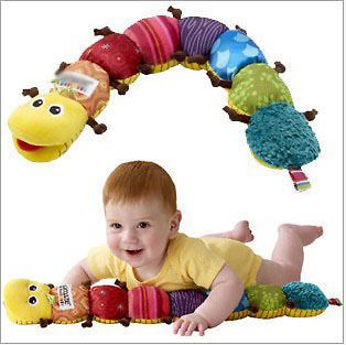   Musical Inchworm Plush Soft Toys Educational Baby Toys for 0 12months
