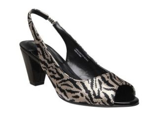 Naturalizer Womens LERMAN Black/White Zebra Stripe Heels 6,7,8,9,10