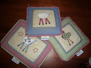 Kimberly Grant Farm Yard 3 piece WALL HANGING SET rooster lamb cow 