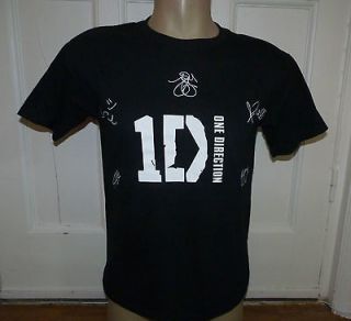 ONE DIRECTION T SHIRT TOP SIZE 12 13 YEARS 5 WHITE SIGNATURES
