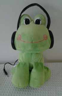 14 Jay at Play IFlops Green Frog Speaker Headphones MP3 Hook up Plush 