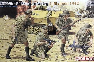 35 DML 6390 British Infantry 8th Army el Alamein 1942 (4 Figures)