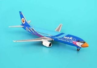 PHOENIX NOK AIR 737 800 1/400 SCALE BLUE REG#HS DDM DESKTOP AIRPLANE 
