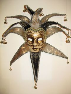 Jester   Full Face Female Party Mask or Decorative Wall Hanging KBW8