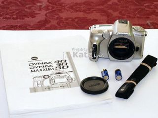 minolta maxxum 50 date 35mm auto focus slr camera body