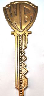 Warner Brothers 1950s Collectible Large Bronze Symbolic Key to the 