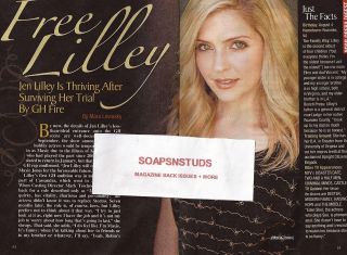 General Hospitals Jen Lilley (Maxie) 4 Page Soap Opera Digest Feature 