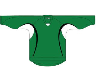 NEW! Senior 3 COLOR Hockey Jersey with Name and Number! Green/Black 