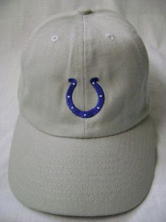 INDIANAPOLIS COLTS Logo New KHAKI Low Profile Relaxed fit hat 100% 